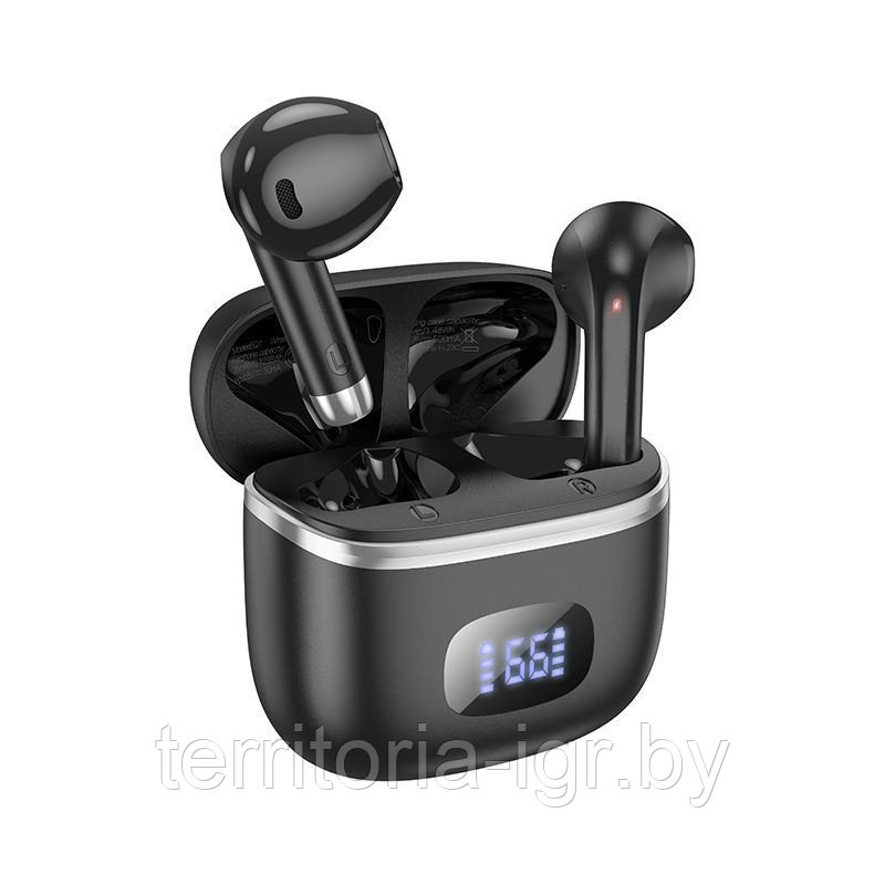 Беспроводная Bluetooth-гарнитура EQ1 TWS черный Hoco - фото 2 - id-p216687088