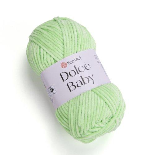 Пряжа Ярнарт Дольче Бейби (Yarnart Dolce Baby) цвет 850 салатовый