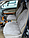 Меховая накидка из овечьей шерсти на сидения автомобиля из австралийского мериноса. Цвет Серый, фото 3