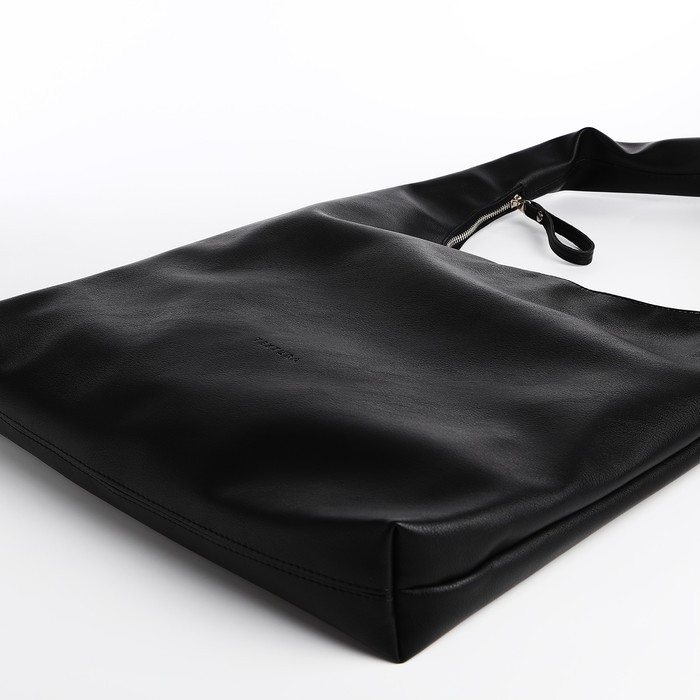 Сумка-мешок TEXTURA на молнии, цвет чёрный - фото 3 - id-p216664023