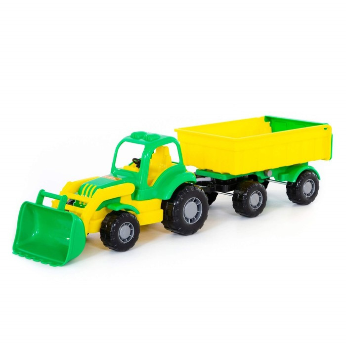 Трактор с прицепом №1 и ковшом «Крепыш», цвета МИКС - фото 1 - id-p199291718