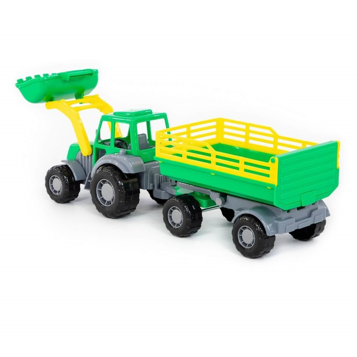 Трактор с прицепом №2 и ковшом «Мастер», цвета МИКС - фото 5 - id-p198397151
