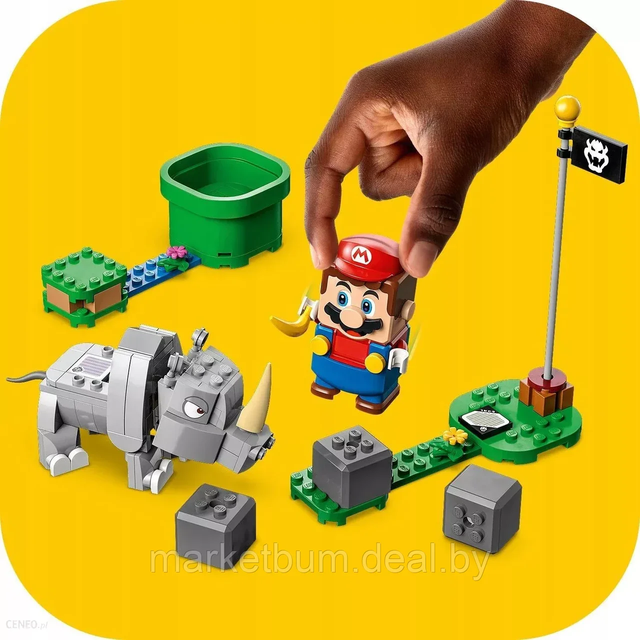 Конструктор LEGO Super Mario 71420, Носорог Рэмби - фото 8 - id-p216504937