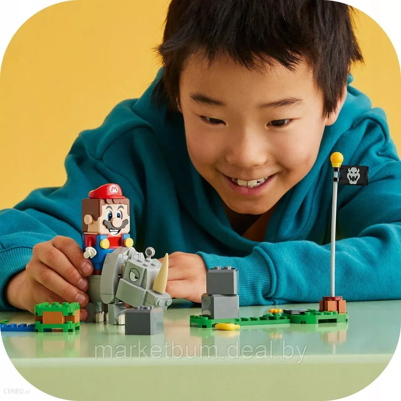 Конструктор LEGO Super Mario 71420, Носорог Рэмби - фото 9 - id-p216504937