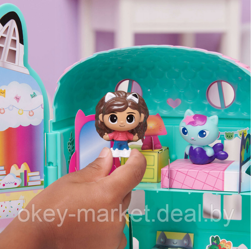 Кукольный домик Spin Master Gabby'S Dollhouse Mini Cat House Set + фигурка 6065502 - фото 6 - id-p216694309