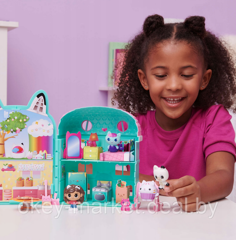 Кукольный домик Spin Master Gabby'S Dollhouse Mini Cat House Set + фигурка 6065502 - фото 7 - id-p216694309