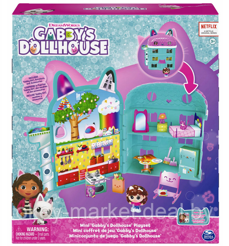 Кукольный домик Spin Master Gabby'S Dollhouse Mini Cat House Set + фигурка 6065502 - фото 9 - id-p216694309