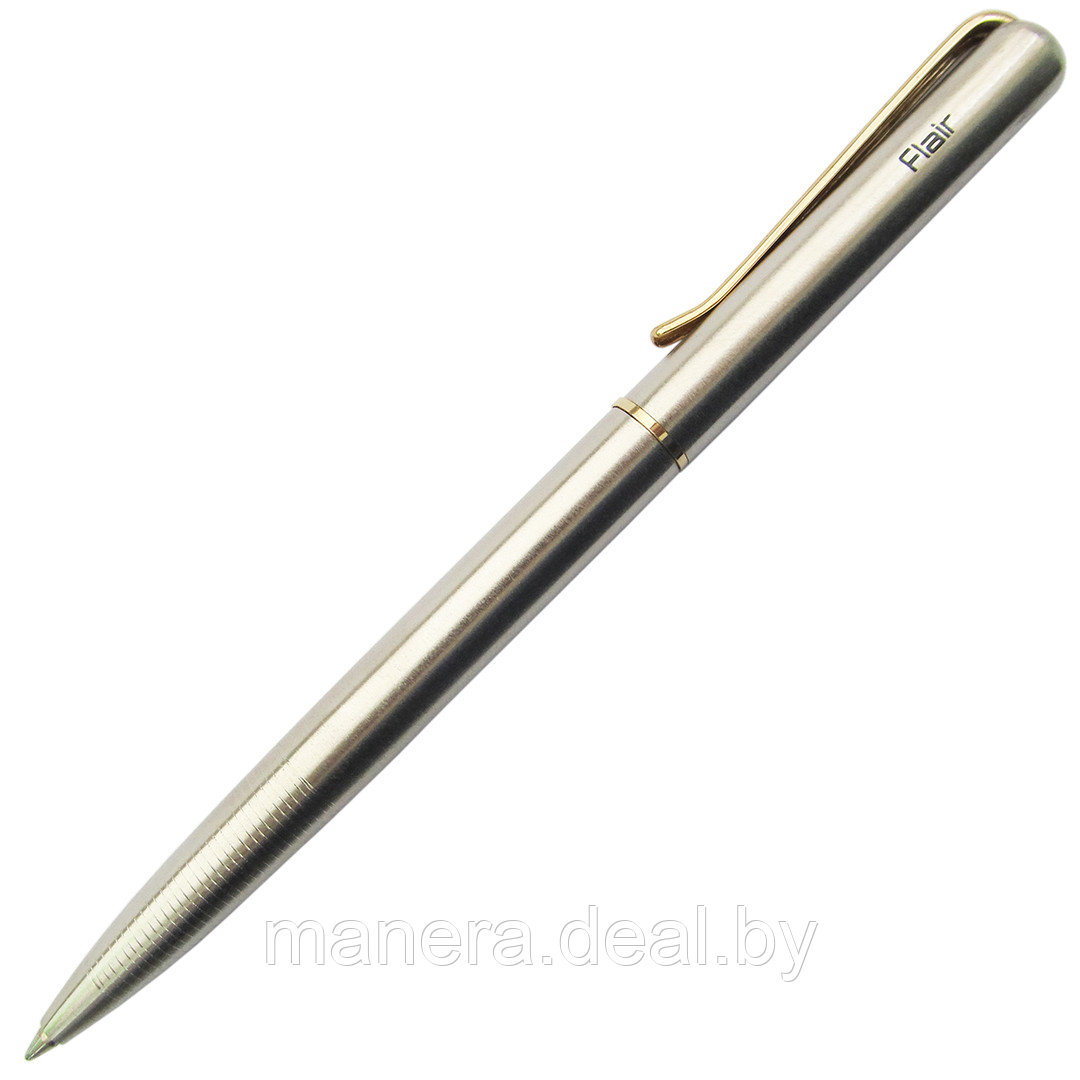 Ручка масляная автоматическая, синий стержень, TRIUMPH, Flair
