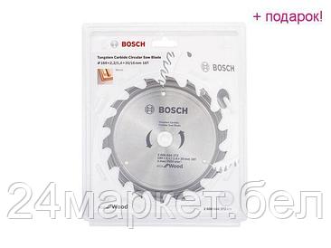 BOSCH Китай Диск пильный 160х20 мм 18 зуб. по дереву ECO WOOD BOSCH (твердоспл. зуб)