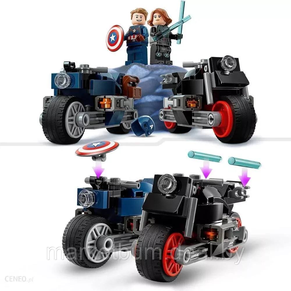 Конструктор LEGO Marvel 76260, «Черная вдова и Капитан Америка» - фото 4 - id-p216694341
