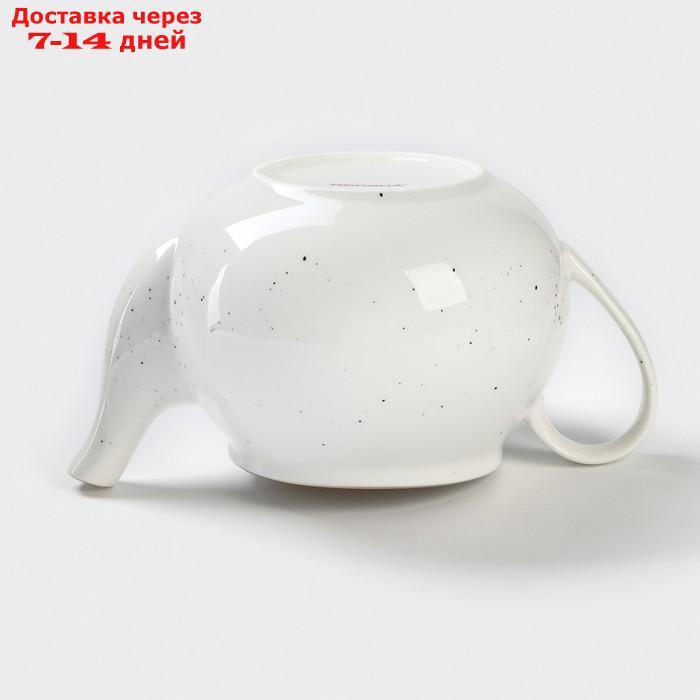 Чайник заварочный Доляна "Млечный путь", 900 мл, 20×13,5×14 см, цвет белый в крапинку - фото 8 - id-p216511037