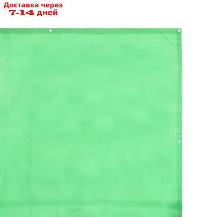 Тент защитный, 6 × 3 м, плотность 90 г/м², люверсы шаг 1 м, тарпаулин, УФ, зелёный - фото 2 - id-p216511067