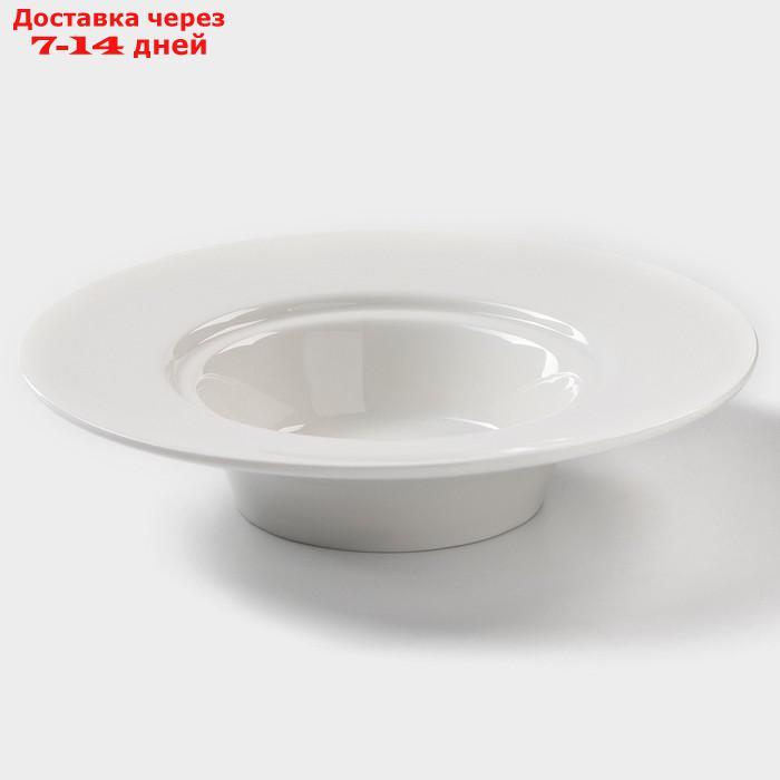 Тарелка для пасты Magistro "Бланш", 20×4,7 см, 270 мл, цвет белый - фото 1 - id-p216511556