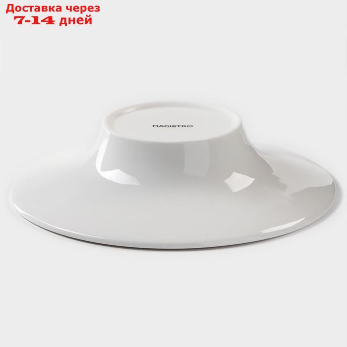 Тарелка для пасты Magistro "Бланш", 20×4,7 см, 270 мл, цвет белый - фото 3 - id-p216511556