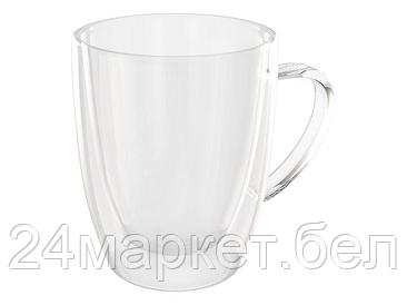 QWERTY Китай Кружка стеклянная с двойными стенками, 400 мл, серия Grande, QWERTY (Чашка стеклянная, ручной