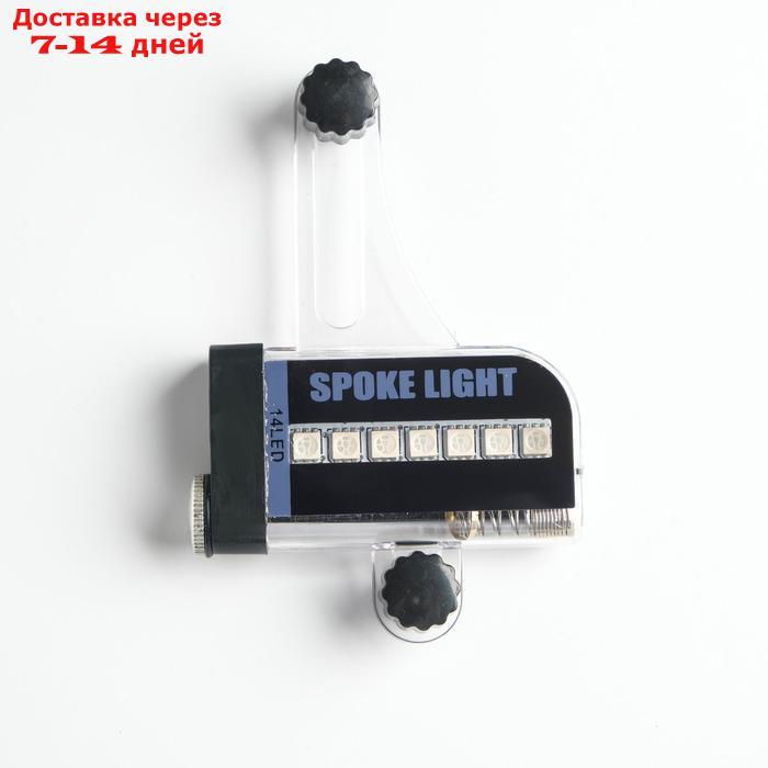 Подсветка для велосипеда, 14 led, 30 рисунков, 1 бат. 3ААА, 10х2х15 см - фото 4 - id-p216510597