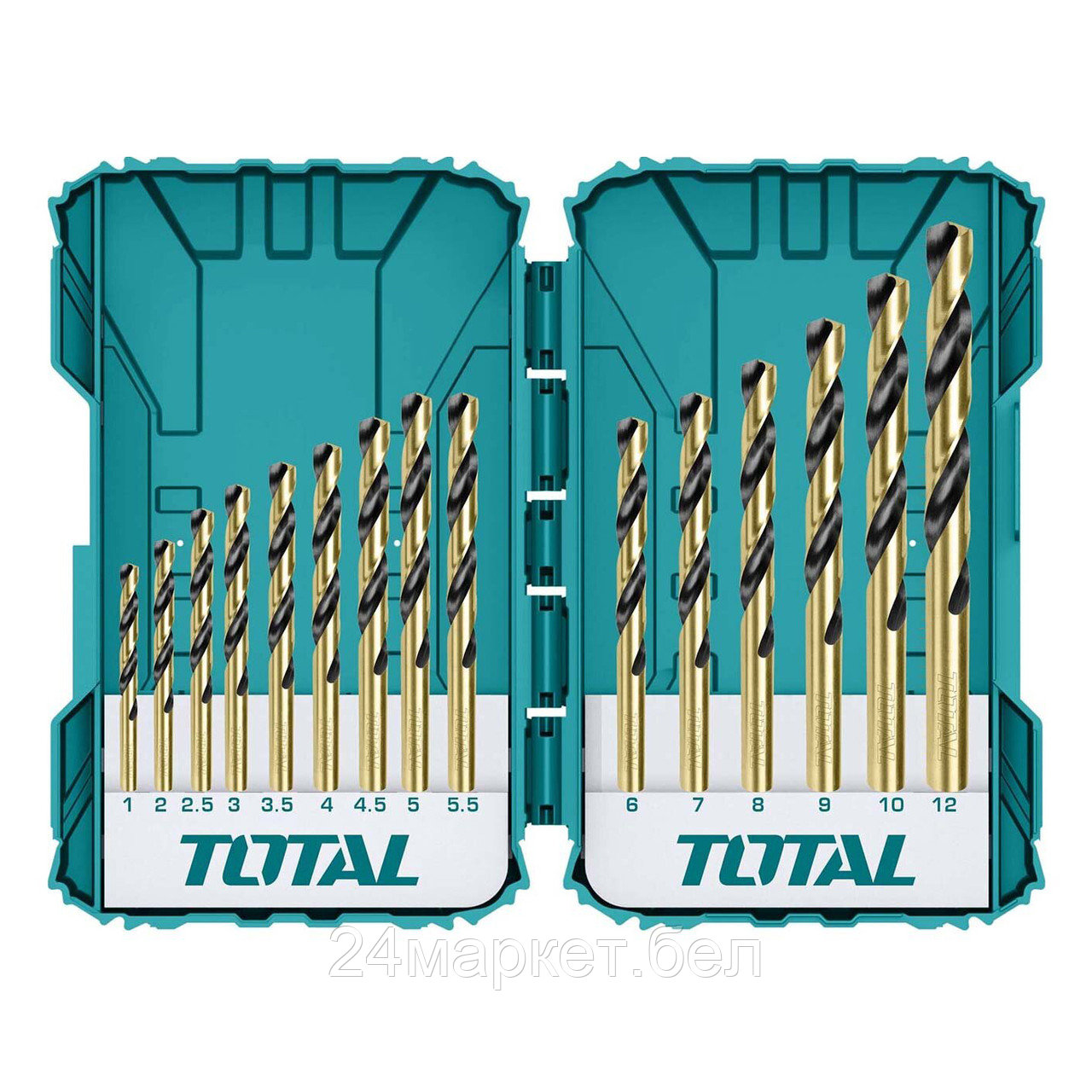 Набор сверл по металлу TOTAL TACSDL51501 (15 шт) TACSDL51501 - фото 2 - id-p216699201
