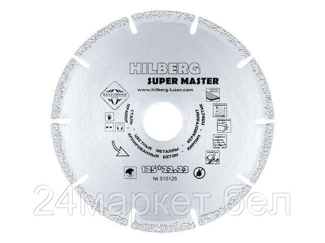 HILBERG Китай Диск алмаз. отрезной 125х1.0x22.2 мм для бетона Super Master HILBERG