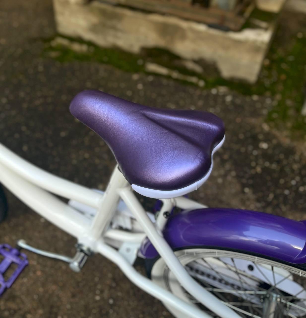 Велосипед детский Tech Team Merlin 20 белый-фиолетовый - фото 9 - id-p216631378