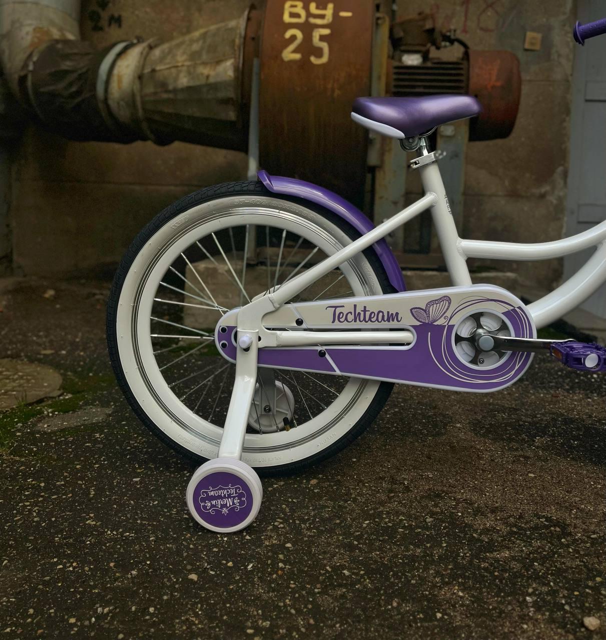Велосипед детский Tech Team Merlin 20 белый-фиолетовый - фото 6 - id-p216631378