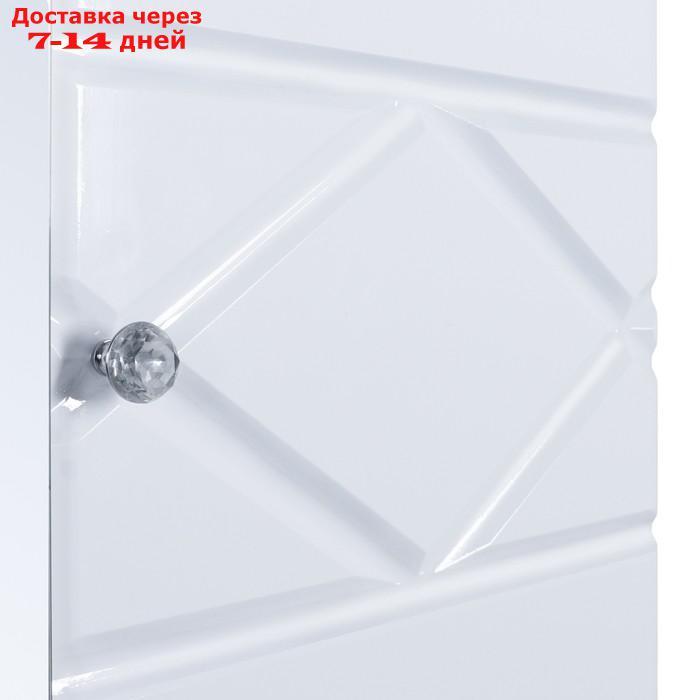 Шкаф 3х створчатый Ницца МДФ, Белый/Белый глянец - фото 3 - id-p216510865