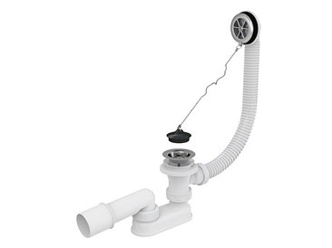 Alcaplast Чехия Сифон для ванны хромированный, Alcaplast