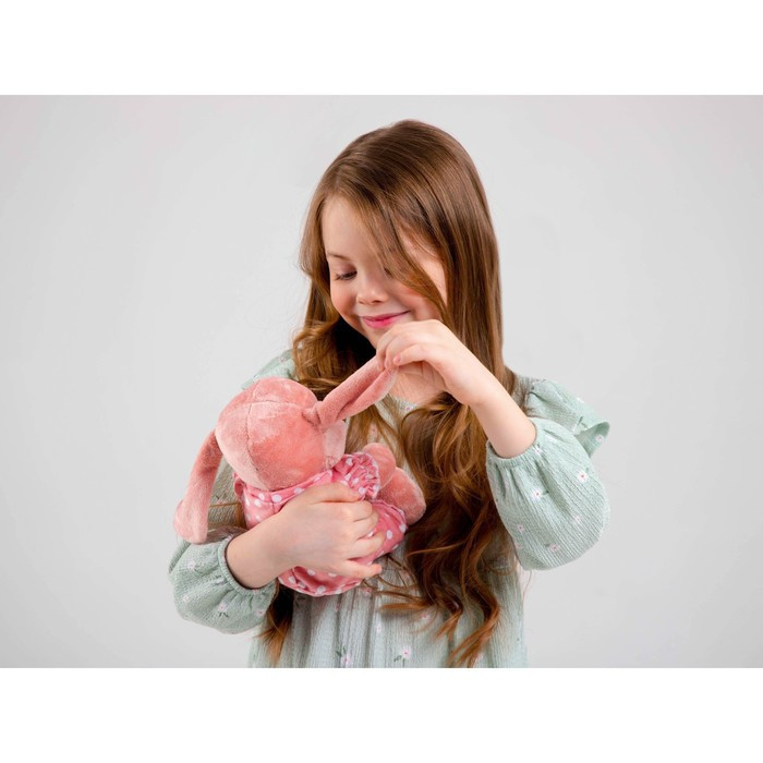 Мягкая игрушка «Зайка Ла-Пу-Ля в камбинизоне», цвет розовый, 20 см - фото 9 - id-p199290412