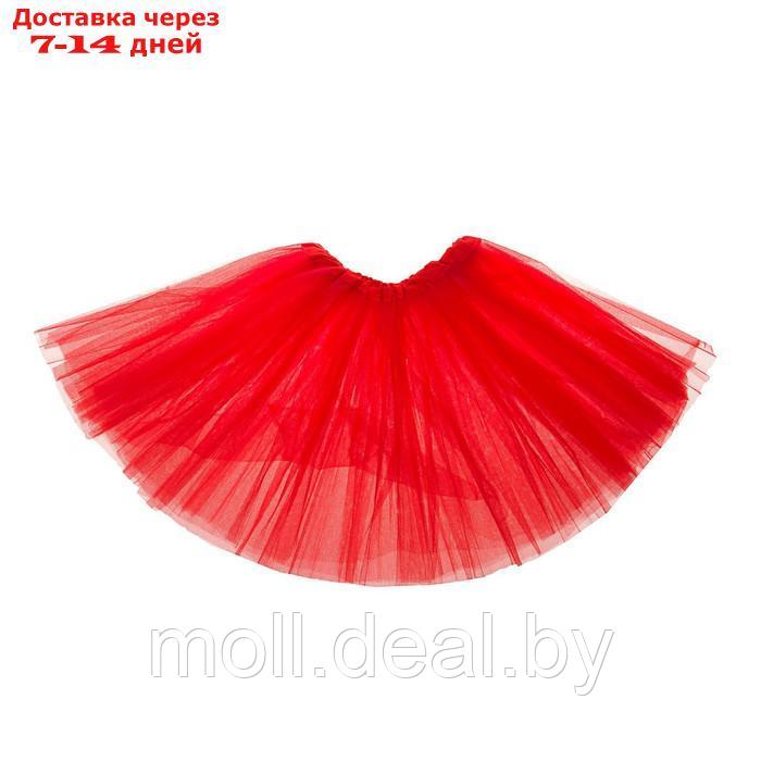 Карнавальный набор "Зайка с бантиком" ободок, юбка красная, 3-7 лет - фото 2 - id-p216651356