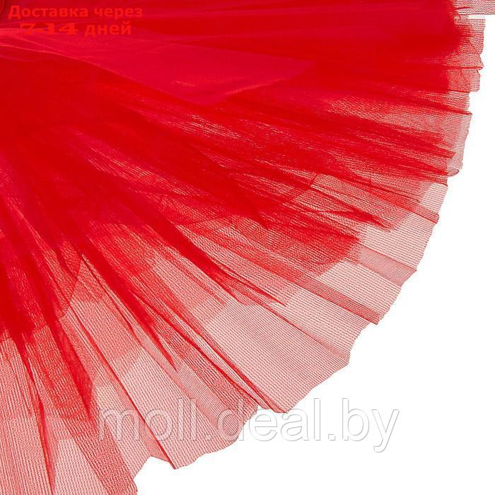 Карнавальный набор "Зайка с бантиком" ободок, юбка красная, 3-7 лет - фото 3 - id-p216651356