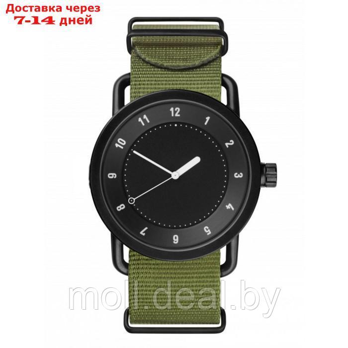 Часы наручные мужские, d-4 см, зеленые, с черным циферблатом - фото 1 - id-p216654774
