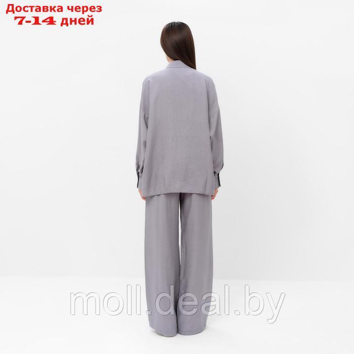 Костюм женский (рубашка и брюки) MIST Summer Time, р.44, серый - фото 6 - id-p213486957