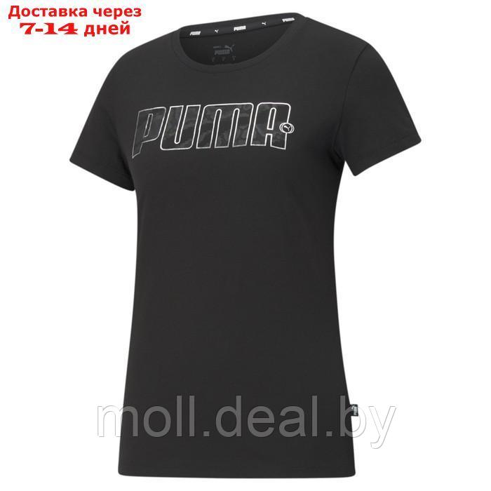 Футболка женская Rebel Graphic Tee Puma Black, размер XS - фото 1 - id-p213486980