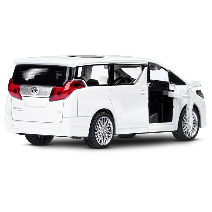 Машина металлическая Toyota Alphard 1:42, инерция, открываются двери, цвет белый - фото 7 - id-p199291960