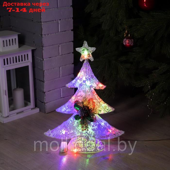 Фигура светодиодная "Цветная елка", 50 см, 20LED, 220V, МУЛЬТИ - фото 3 - id-p216655881