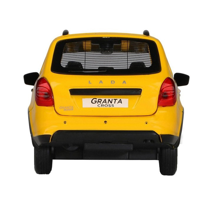 Машина металлическая Lada Granta Cross 1:24,откр двери, капот, багаж, световые и звуковые эффекты, цвет жёлтый - фото 6 - id-p215498444