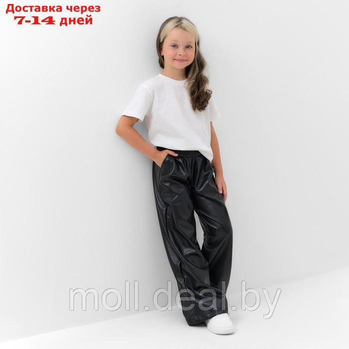 Брюки прямые для девочки KAFTAN р. 30 (98-104 см), черный - фото 4 - id-p216654944