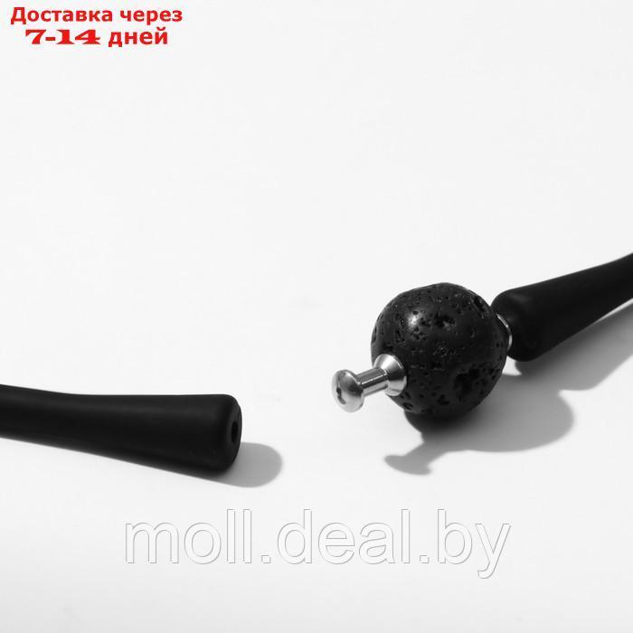 Набор 2 предмета: чокер, браслет "Лава" каучук, цвет чёрный - фото 3 - id-p216652414