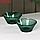 Набор стеклянной посуды "Верде", 5 предметов: 2 стакана 330 мл, 2 тарелки 280 мл, салатник 1,6 л, цвет зелёный, фото 6