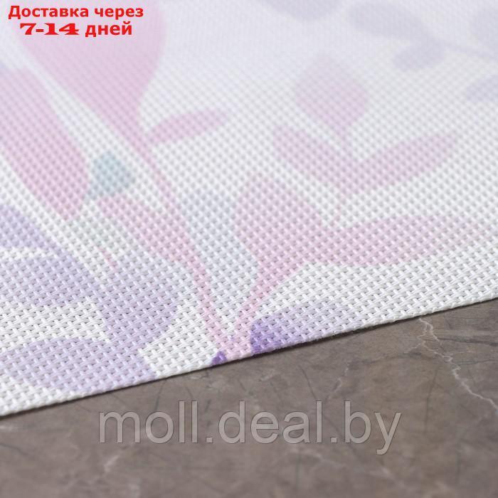Набор салфеток сервировочных Доляна "Акварель", 4 шт, 45×30 см, цвет розовый - фото 4 - id-p216655053