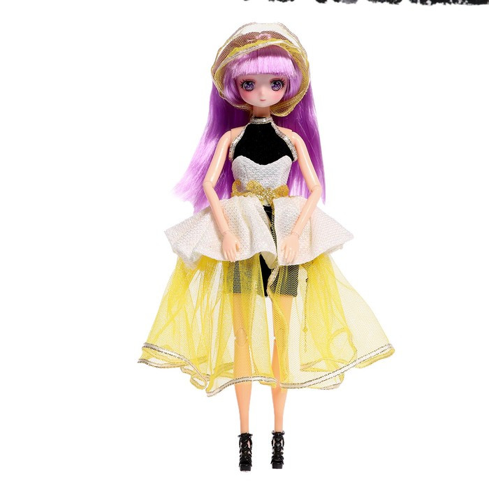 Кукла шарнирная «Пушистая мода», с питомцем - фото 2 - id-p216664859