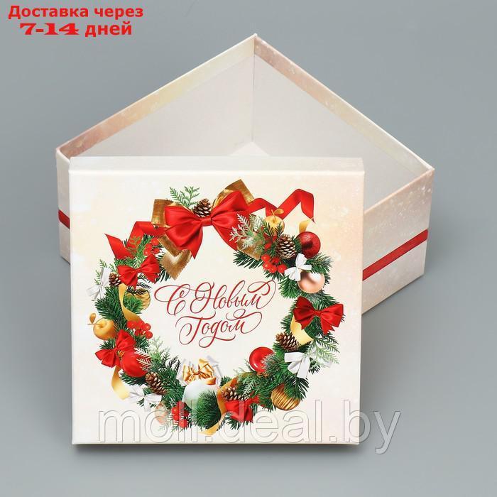 Набор подарочных коробк 6 в 1 "Новогодний подарок", 10 × 10 × 6 20 × 20 × 11 см - фото 2 - id-p216655194