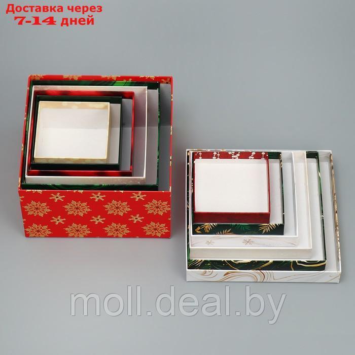 Набор подарочных коробк 6 в 1 "Новогодний подарок", 10 × 10 × 6 20 × 20 × 11 см - фото 3 - id-p216655194