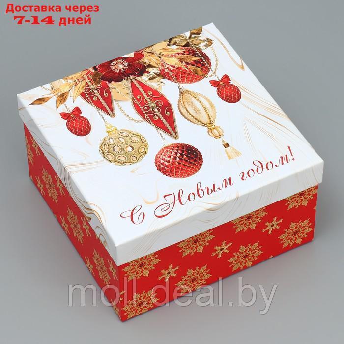 Набор подарочных коробк 6 в 1 "Новогодний подарок", 10 × 10 × 6 20 × 20 × 11 см - фото 6 - id-p216655194