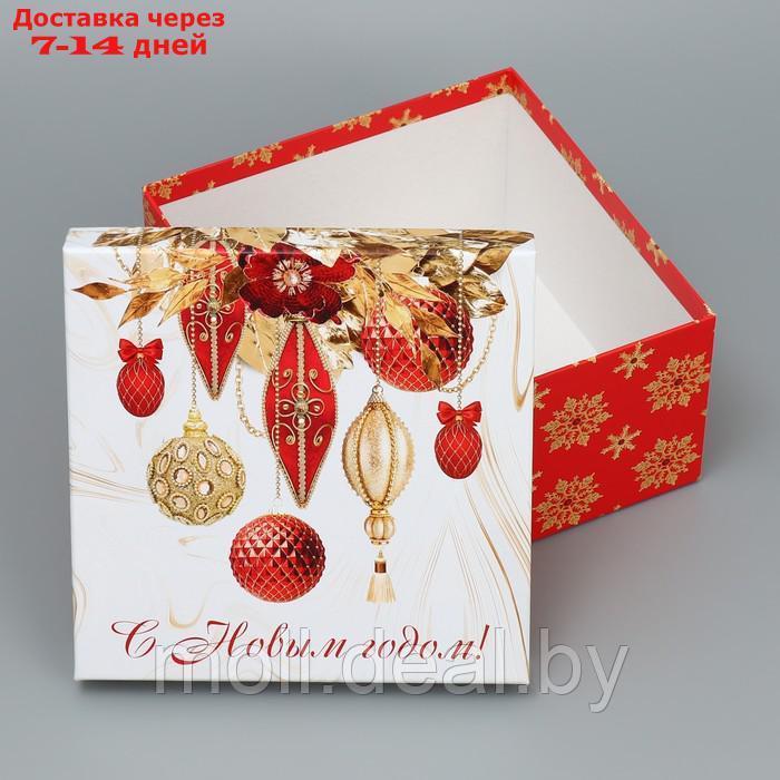 Набор подарочных коробк 6 в 1 "Новогодний подарок", 10 × 10 × 6 20 × 20 × 11 см - фото 7 - id-p216655194