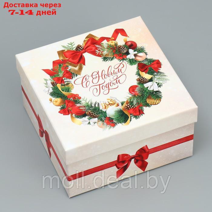 Набор подарочных коробк 6 в 1 "Новогодний подарок", 10 × 10 × 6 20 × 20 × 11 см - фото 10 - id-p216655194