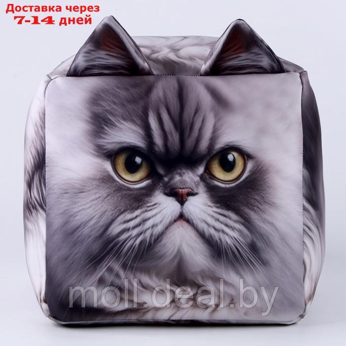 Антистресс кубы "кот", серый, угрюмый - фото 1 - id-p216656205
