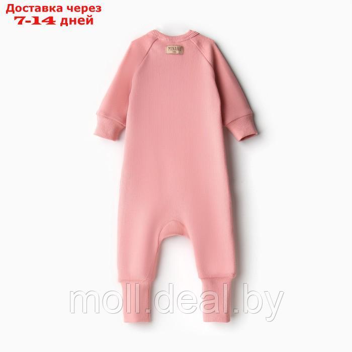 Комбинезон детский MINAKU, цвет пыльно-розовый, рост 86-92 см - фото 4 - id-p216656253