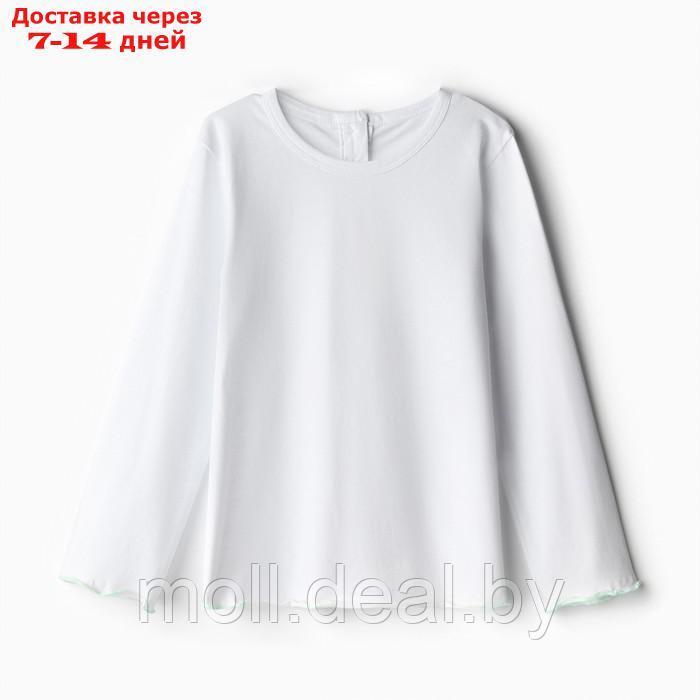 Пижама для девочки (кофта и брюки) MINAKU, цвет белый/мятный, рост 122 см - фото 7 - id-p216656254