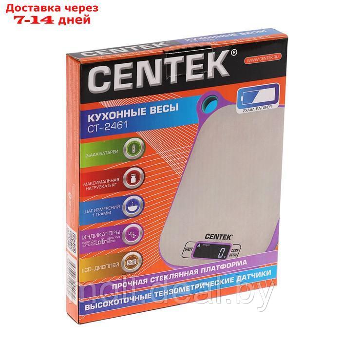 Весы кухонные Centek CT-2461, электронные, до 5 кг, серебристо-фиолетовые - фото 6 - id-p216653593