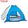 Палатка зимняя автомат, дно на молнии, 1,8 × 1,8 м, цвет белый/голубой, фото 3